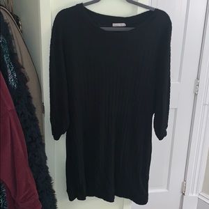 Black fashion nova ribbed dress